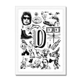 D Framed Print