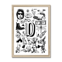 D Framed Print