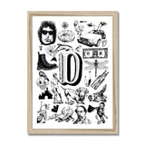 D Framed Print