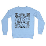 V Crew Neck Sweatshirt
