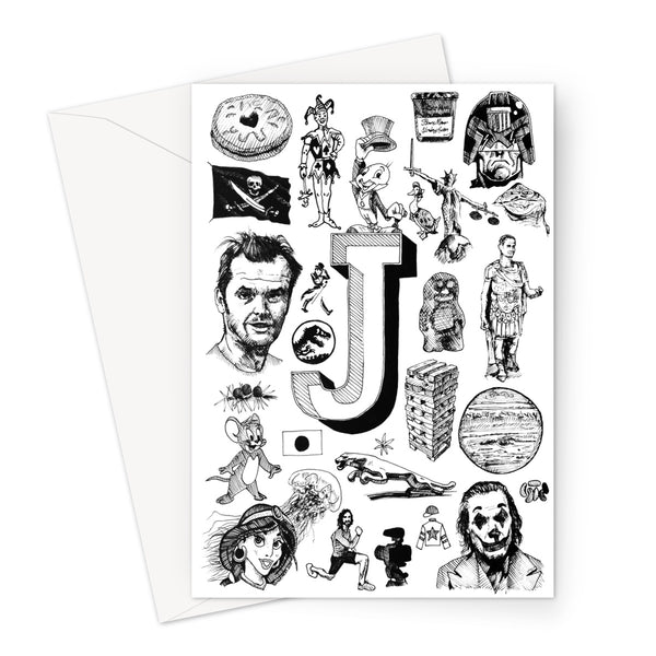 J Greeting Card