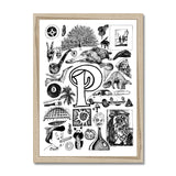 P Framed Print