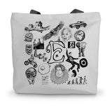 E Canvas Tote Bag